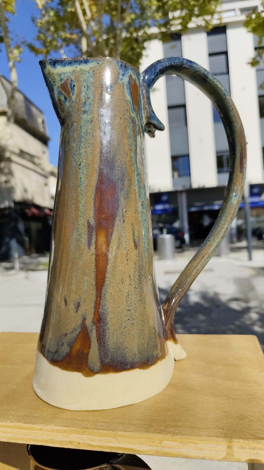 Blue Brown Jug