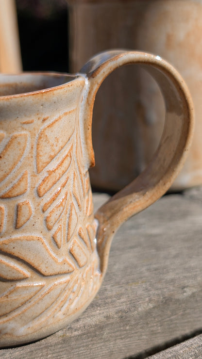 Cream Red Coffee Cup