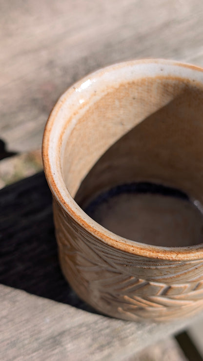 Cream Red Coffee Cup