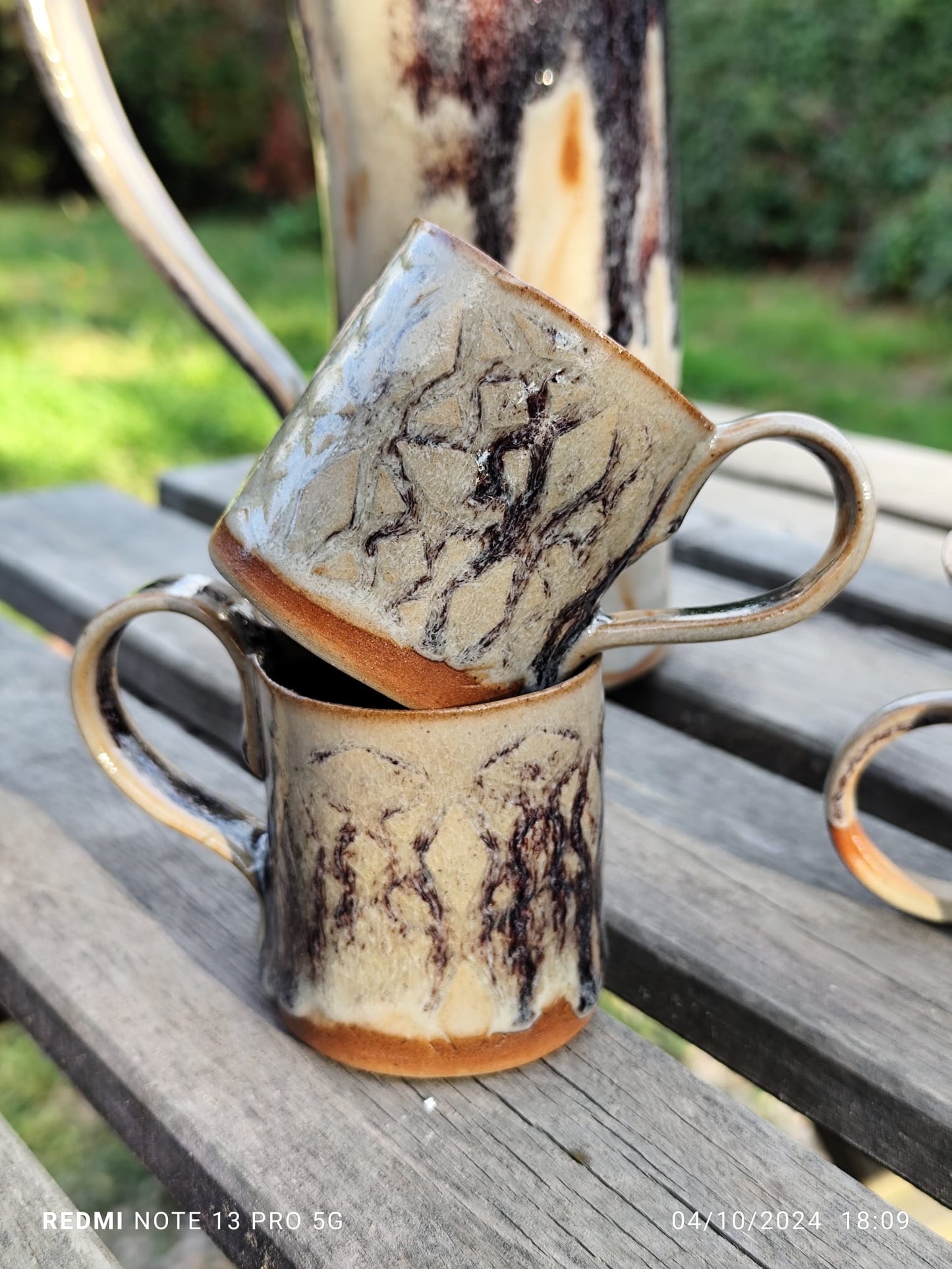 Cream Red Coffee Cup