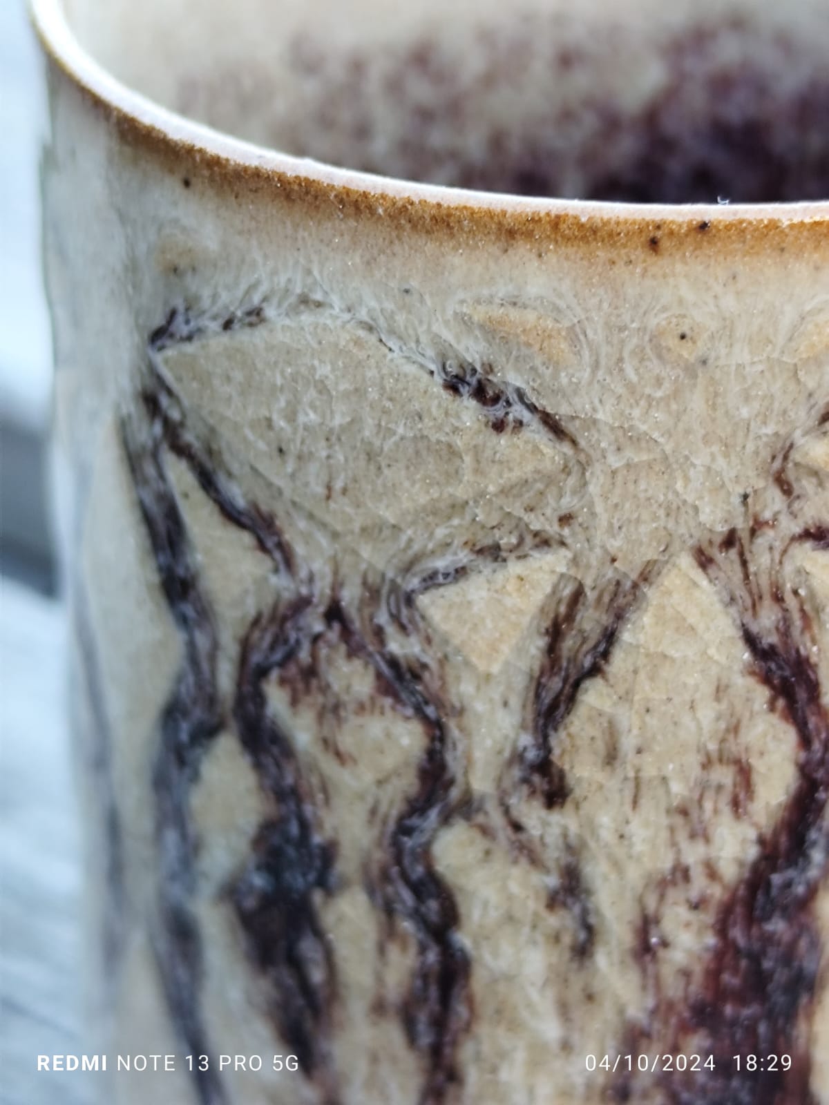 Cream Red Coffee Cup